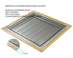 25x25 Aluminyum Menfez Banyo Wc Havalandırma Beyaz Winlüx - 6