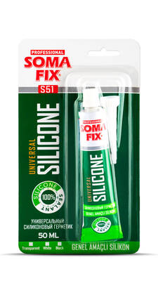 Somafix Tüp Silikon Genel Amaçlı 50ml ŞEFFAF